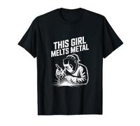 This Girl Melts Metal Welding Power Value Graphic T-Shirt