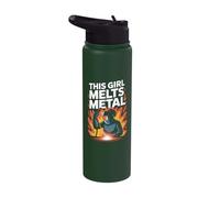 This Girl Melts Metal Welding Pride Stainless Steel Insulated Water Bottle