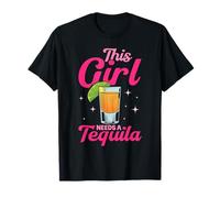 This Girl Needs A Tequila Drinking Tequilas Drink Tequila T-Shirt