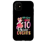 This Girl Now 10 Double Digits Unicorn 10 Years Old Birthday Case for iPhone 11