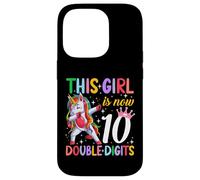 This Girl Now 10 Double Digits Unicorn 10 Years Old Birthday Case for iPhone 14 Pro