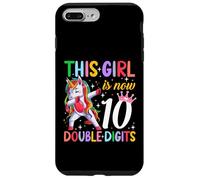 This Girl Now 10 Double Digits Unicorn 10 Years Old Birthday Case for iPhone 7 Plus/8 Plus