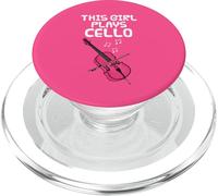 This Girl Plays Cello, Female Cellist String Musician PopSockets PopGrip for MagSafe