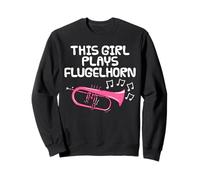 This Girl Plays Flugelhorn, Female Brass Musician Sweatshirt