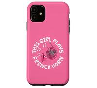 This Girl Plays French Horn, Female Brass Musician Case for iPhone 11