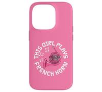 This Girl Plays French Horn, Female Brass Musician Case for iPhone 14 Pro