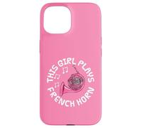 This Girl Plays French Horn, Female Brass Musician Case for iPhone 15