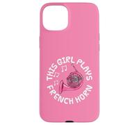 This Girl Plays French Horn, Female Brass Musician Case for iPhone 15 Plus