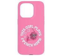 This Girl Plays French Horn, Female Brass Musician Case for iPhone 15 Pro