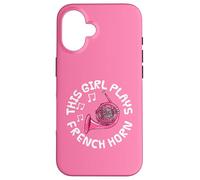 This Girl Plays French Horn, Female Brass Musician Case for iPhone 16