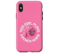 This Girl Plays French Horn, Female Brass Musician Case for iPhone X/XS