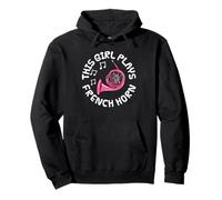 This Girl Plays French Horn, Female Brass Musician Pullover Hoodie