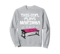 This Girl Plays Marimba, Female Percussionist Musician Sweatshirt