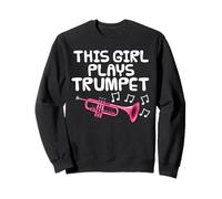 This Girl Plays Trumpet, Female Trumpeter Brass Musician Sweatshirt