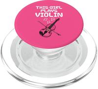 This Girl Plays Violin, Female Violinist String Musician PopSockets PopGrip for MagSafe