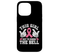 This Girl Rings the Bell Breast Cancer Awareness Pink Ribbon Case for iPhone 14 Pro Max