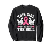 This Girl Rings the Bell Breast Cancer Awareness Pink Ribbon Sweatshirt