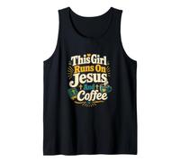 This Girl Runs On Jesus and Coffee Tank Top
