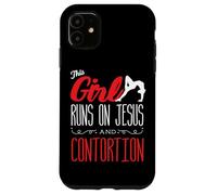 This Girl Runs On Jesus And Contortionist Contortion Yoga Case for iPhone 11