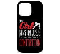 This Girl Runs On Jesus And Contortionist Contortion Yoga Case for iPhone 14 Pro Max