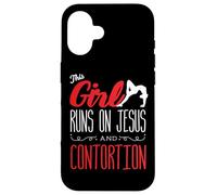 This Girl Runs On Jesus And Contortionist Contortion Yoga Case for iPhone 16