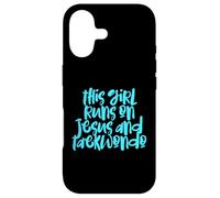 This Girl Runs On Jesus and Taekwondo Shirt Tae Kwon Do Gift Case for iPhone 17