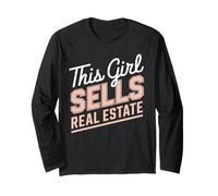 This Girl Sells Real Estate Agent Rent Home Realtor Womens Long Sleeve T-Shirt
