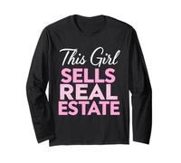 This Girl Sells Real Estate Rent Realtor Agent Womens Long Sleeve T-Shirt