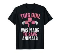 This Girl was Made to Save Animals Veterinarian Value Graphic T-Shirt