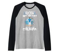 This Girl Who Kinda Stole My Heart She Calls Me Grumpa Dad Raglan Baseball Tee
