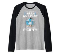 This Girl Who Kinda Stole My Heart She Calls Me Poppi Dad Raglan Baseball Tee