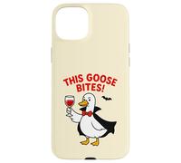 This Goose Bites Funny Vampire Halloween Goose Design Case for iPhone 15 Plus