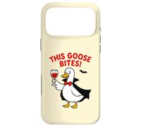 This Goose Bites Funny Vampire Halloween Goose Design Case for iPhone 17 Pro Max