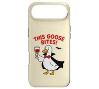 This Goose Bites Funny Vampire Halloween Goose Design Case for iPhone Air