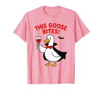 This Goose Bites Funny Vampire Halloween Goose Design T-Shirt