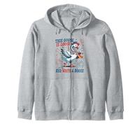 This Goose is Lose for the Red White & Booze 4th of July Zip Hoodie