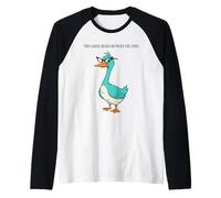 This Goose Reads Between The Lines Smart Pun Humor Raglan Baseball Tee