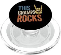 This Gramps Rocks Fathers Day Rock Music Skeleton PopSockets PopGrip for MagSafe