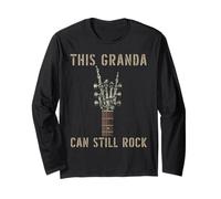 This Granda Can Still Rock On Skeleton Hand Guitar Birthday Long Sleeve T-Shirt