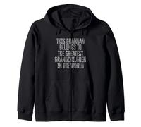 This Grandad Belongs To The Best Grandchildren In The World Zip Hoodie