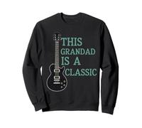 This Grandad Is A Classic Fathers Day Guitarist Rock Music Sweatshirt