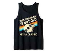 This Grandad is Not Old Hes A Classic Retro Birthday Vinyl Tank Top