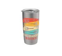 This Grandad Rocks Guitar Vintage Fathers Day Retro Music Stainless Steel Insulated Tumbler