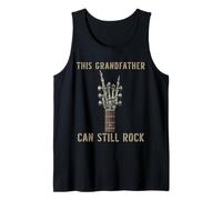 This Grandfather Can Still Rock On Skeleton Hand Guitar Tank Top