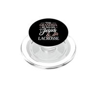 This Grandma Runs On Jesus And Lacrosse PopSockets PopGrip for MagSafe