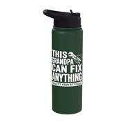 This Grandpa Can Fix Anything Except Your Attitude Stainless Steel Insulated Water Bottle