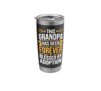 This Grandpa Has Been Forever Blessed by Adoption Stainless Steel Insulated Tumbler