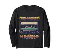 This Grandpa is A Classic Cassette Tape Retro Music Mixtape Long Sleeve T-Shirt