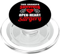 This Grandpa Survived Open Heart Surgery Recovery Get Well PopSockets PopGrip for MagSafe