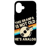 This Granpa Is Not Old Hes Analog Fathers Day Retro Vinyl Case for iPhone 16